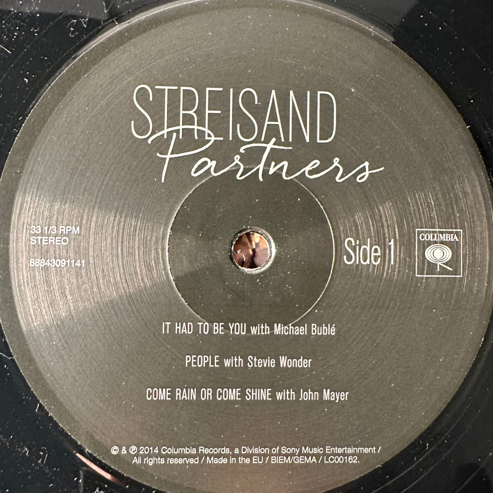 Streisand ‎– Partners 2LP (Европа 2014г.)