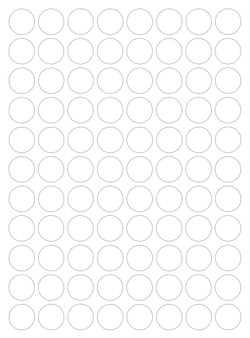 Виниловые наклейки для упаковки и маркировки Policomprint M29, 15 мм. 88 шт.