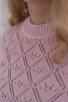 Джемпер А.Г., 50% хлопок, 50% акрил, цвет нежно-розовый