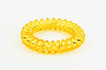 Резинка для волос "Спираль" (желтая)