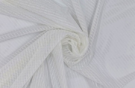 УЦЕНКА! Эластичная сетка, молоко, полоски, (Арт: ESPK-004) 40 х 160 см