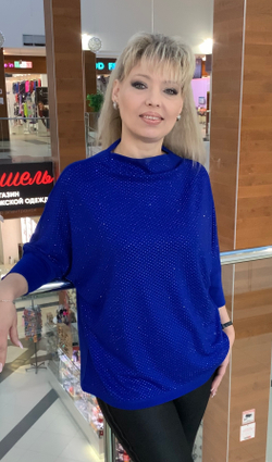 Стразовый нарядный блузон