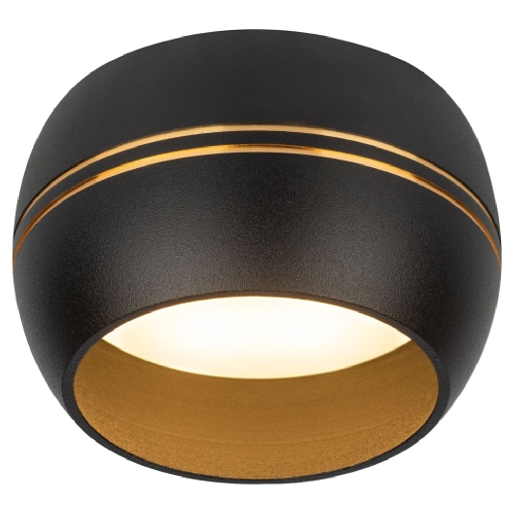 OL13 GX53 BK/GD Подсветка ЭРА Накладной под лампу Gx53, алюминий, цвет черный/золото