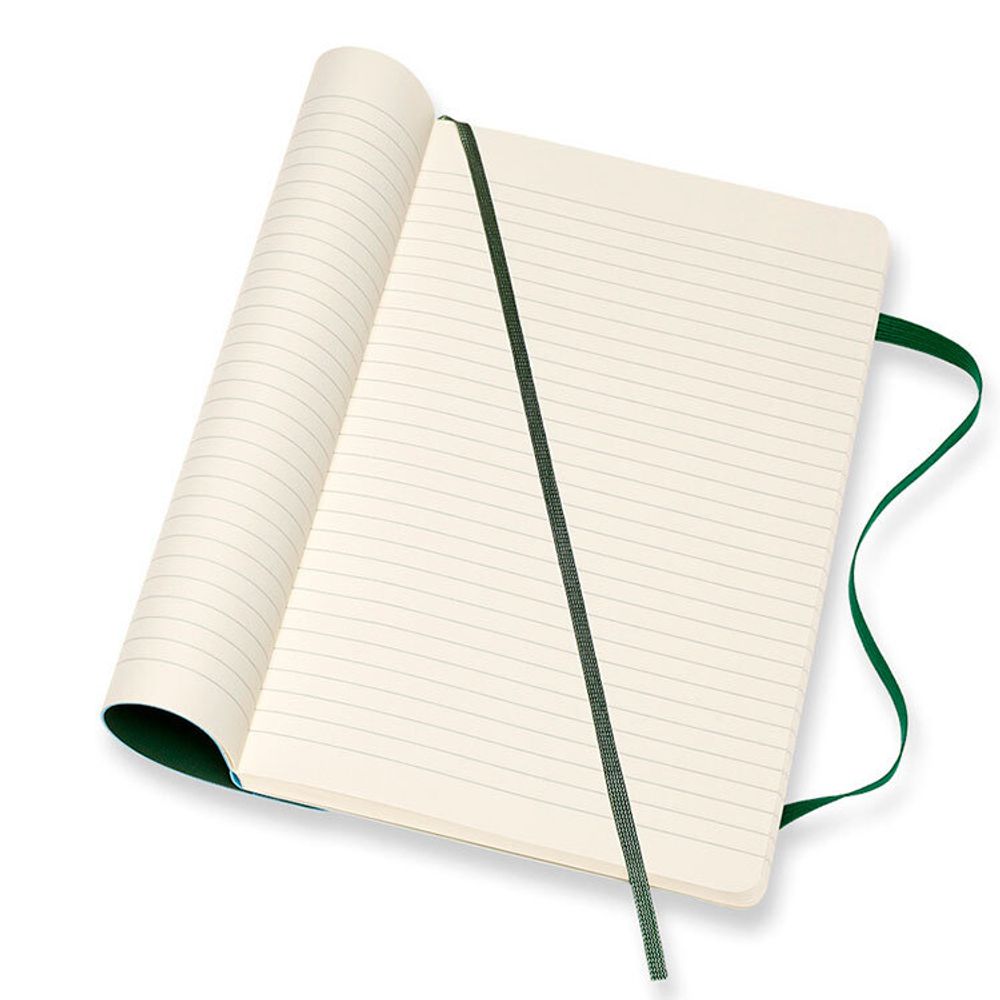 Блокнот Moleskine Large в линейку зеленый (QP616K15) 1