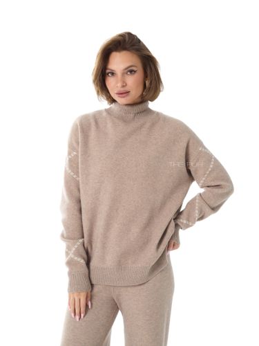 Костюм трикотажный цвета капучино