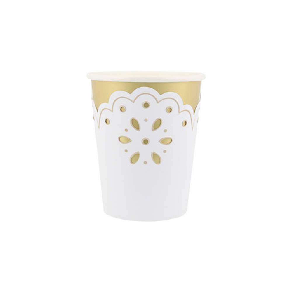 Стаканы "Белое кружево" 8 шт.