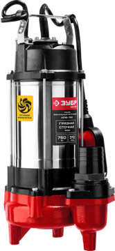 Насос фекальный "ЗУБР" НПФ-750