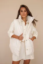 Жилет ko-ko-ko женский утеплённый айвори