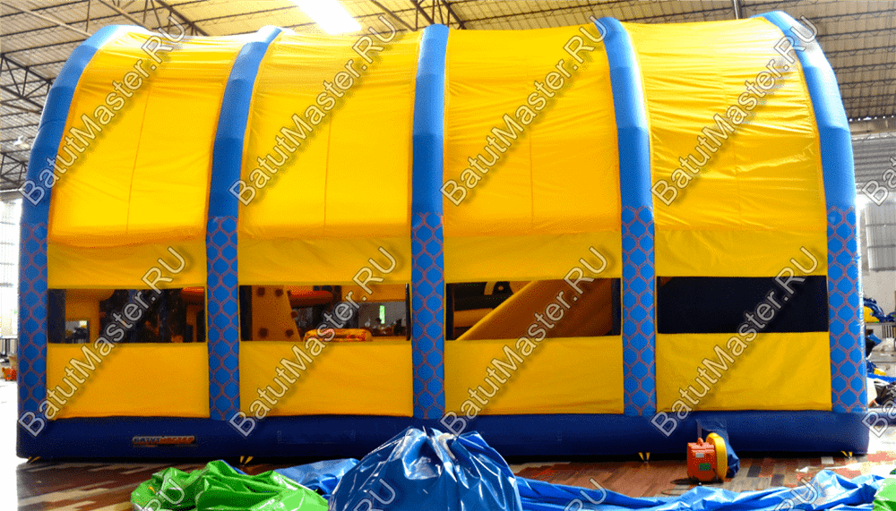 Надувной батут "Морской бриз с крышей"
