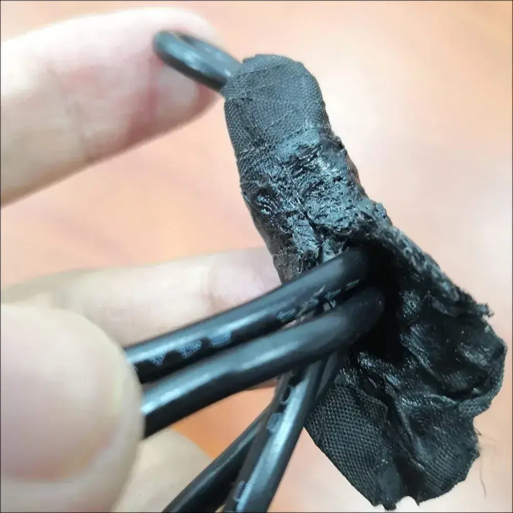 Изолента термостойкая тканевая для проводов, 5шт., 19мм*15м, / изолента черная для проводки набор