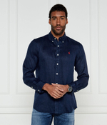 Льняная рубашка POLO RALPH LAUREN - темно-синий(710966294)