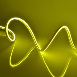 ULS-N01-2835-120LED-m-6mm-IP67-DC12V-9W-m-5M-YELLOW Гибкая светодиодная лента. NEON. Катушка 5м. в блистере. Желтый свет. ТМ Uniel