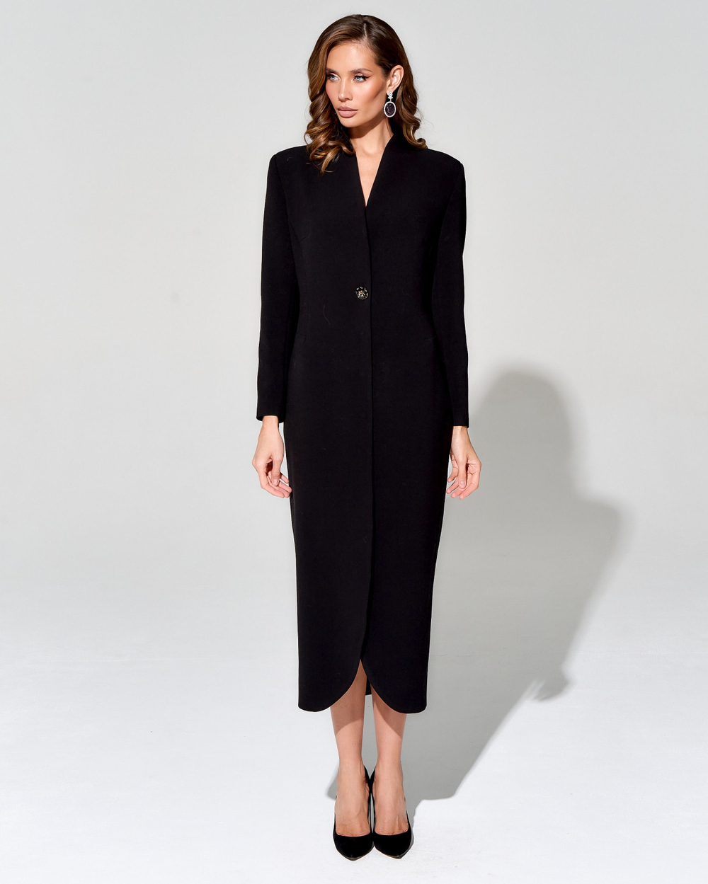 Приталенное платье из итальянского крепа