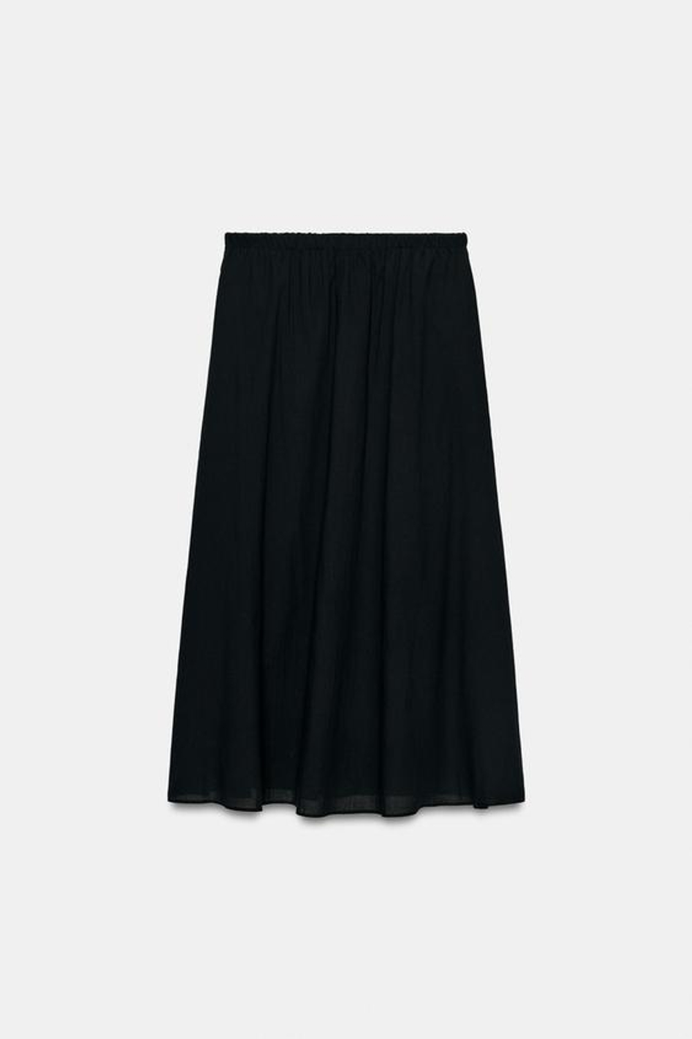 ZARA ДЛИННАЯ ЮБКА — ZW COLLECTION, ЧЕРНЫЙ