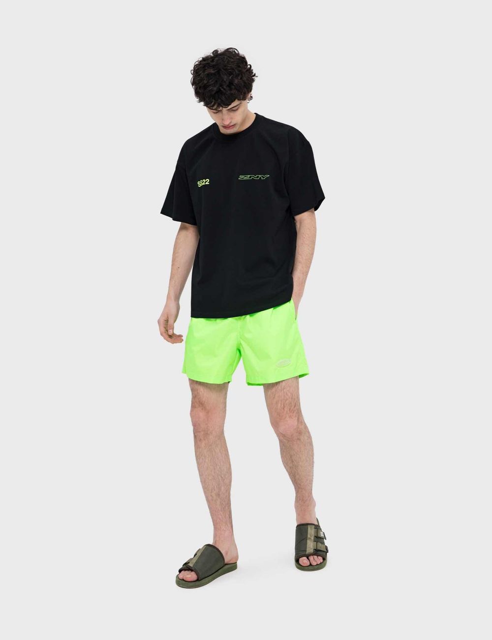 Купить Шорты ZNY LOGO SS22 Зеленые Шорты ZNY LOGO SS22 Зеленые