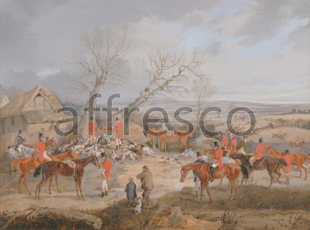 Фреска Henry Thomas Alken, Hunting Scene The Kill