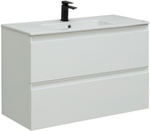 Тумба с раковиной Allen Brau Eclipse 1.E1003.WM 100 white matt