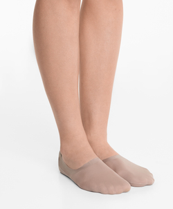 OYSHO Набор из двух пар невидимых носков в рубчик с микрофиброй, экрю