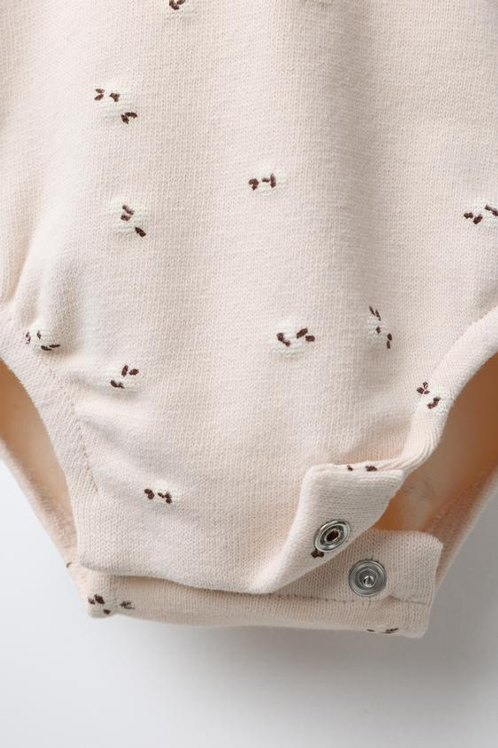 ZARA ТЕПЛОЕ БОДИ С ЦВЕТОЧНЫМ ПРИНТОМ, РОЗОВЫЙ