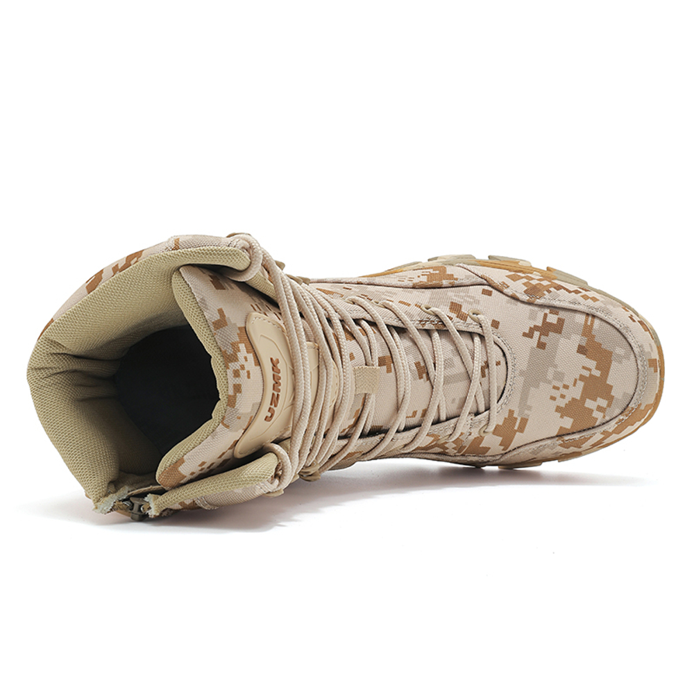 TANGLANGBUCHAN Abrasion Resistant Cushioning Knee High Combat Boots Men"s