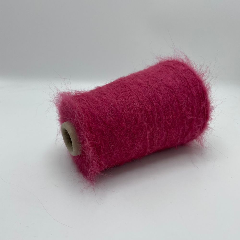 Пряжа для вязания кид мохер с мериносом на бобине (200 гр на конусе)