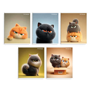 Тетрадь, 48 л, клетка, КОТЯРЫ /А5