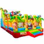 Коммерческий надувной батут «Звериная команда», 9х5х5 м