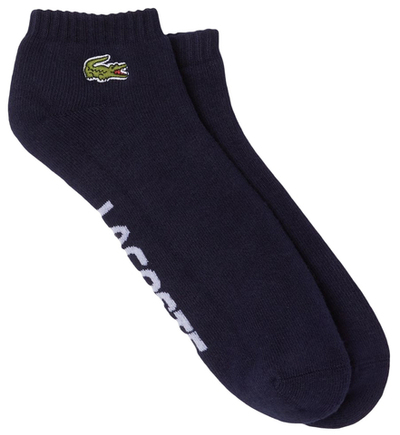 Теннисные носки Lacoste SPORT Branded Stretch Cotton Low-Cut Socks 1P - navy blue/white