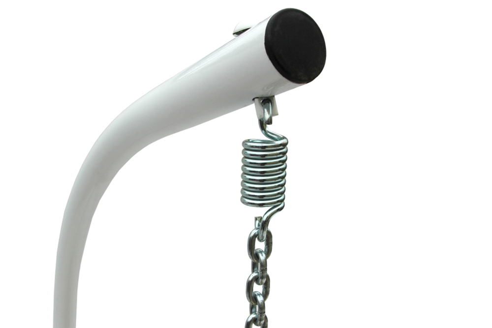 Кресло подвесное Garden Story двойное Флора (стойка+основание.бел.,корзн.бел.,подуш. беж. 3уп. (В))