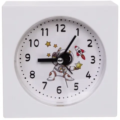 Будильник «Космонавт» 11*11*4см, микс цветов