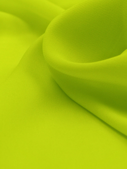 Шелк армани лимон-лайм глянцевый плотность 90 г/м2 отрезом 50х75 см
