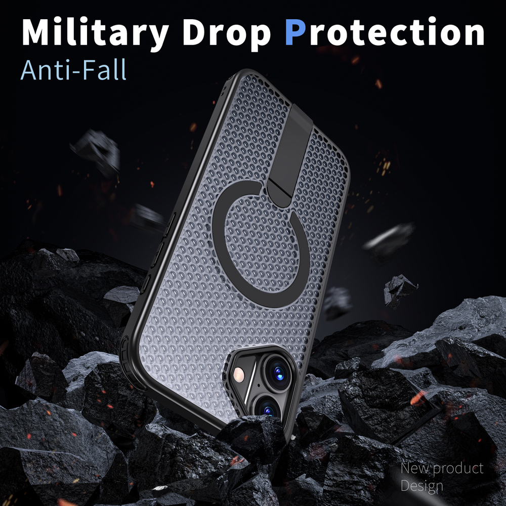 Прозрачный чехол Mesh Pro Magnetic Case для iPhone 16 Plus
