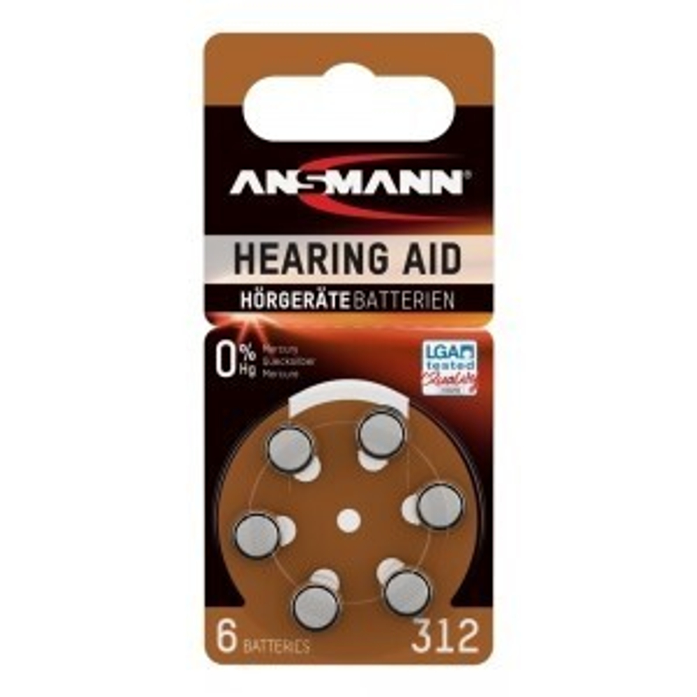 батарейки Ansmann ZA13/PR48-6BL