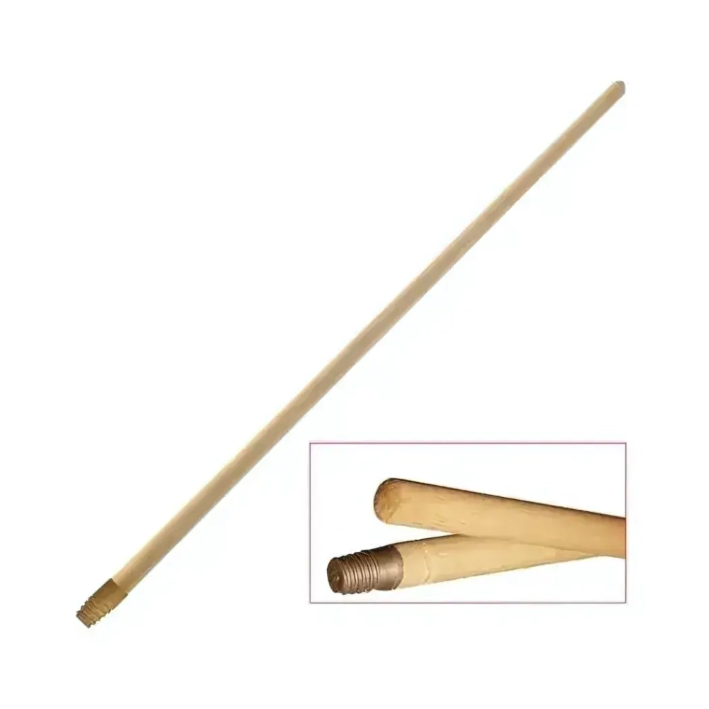 Черенок высший сорт с евронаконечником (пластиковая резьба) диаметр 25 мм высота 1200 мм