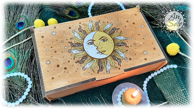 Шкатулка на 3 колоды таро "Небесный хранитель"