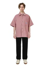 Рубашка Ymkashix Velve Leisure Line пыльно-розовая