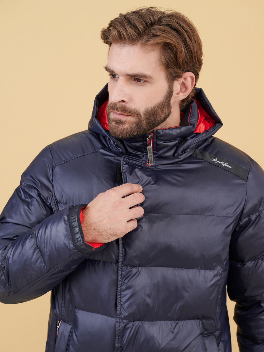 Стёганый пуховик SIZE+ с капюшоном