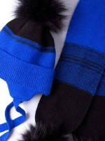 Шапка детская зимняя вязаная и шарф