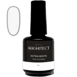 Камуфлирующая крепкая каучуковая база HARD Nail ARCHITECT 21 EXTRA WHITE Base Camouflage 15 ml