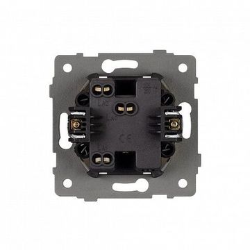 Механизм выключателя одноклавишный проходной 049872 черный SWT-MKP1-PL-BK-V (250V, 10A) Arlight