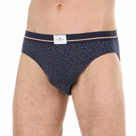 Мужские трусы слипы темно-синие с узором Tom Tailor 70450/6061 636