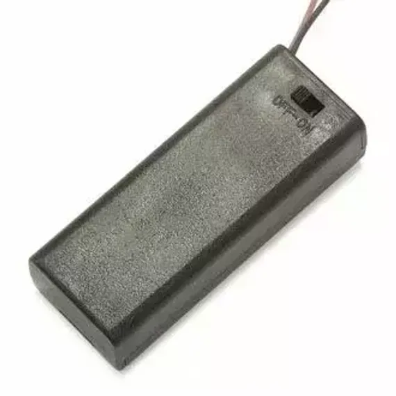 Держатель  на 2 батарейки ААА BH-421 закрытый