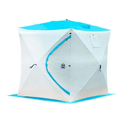 Палатка КУБ 2003 Утеплённый трехслойный СИНИЙ 200x200x210 см