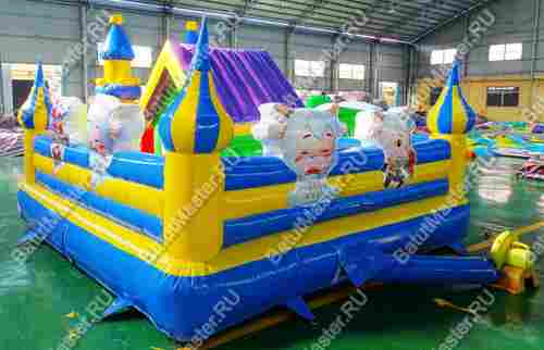 Коммерческий надувной батут "Веселое королевство" 4*4*2,8 м