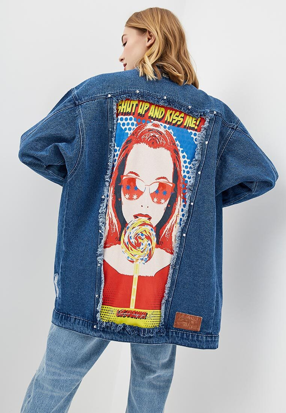 LIGVIANNI Джинсовая куртка Denim Jacket Shut Up And Kiss Me