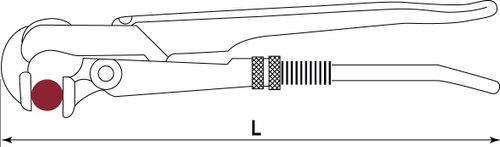 Ключ трубный рычажный THORVIK №1, тип F   BNPW01L