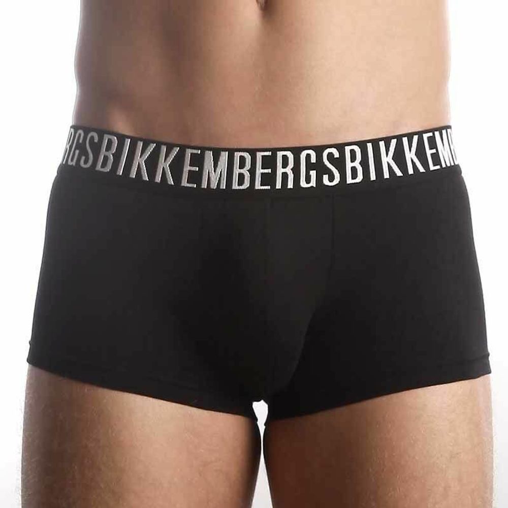 Мужские трусы боксеры черные Bikkembergs Black Boxer