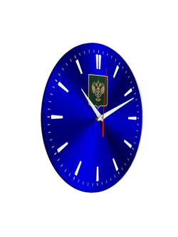 Настенные часы "герб Росимущества щит 40" Декор для дома, подарок