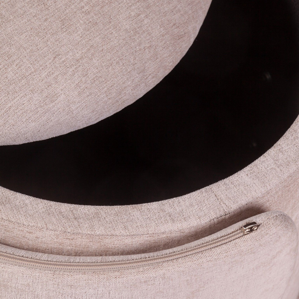 Пуф с кручением Bubble, шенилл puffy бежевый