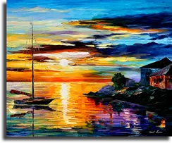 Репродукция "Леонид Афремов -  Море"